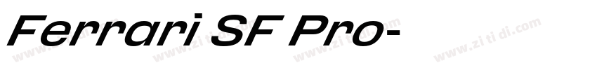 Ferrari SF Pro字体转换